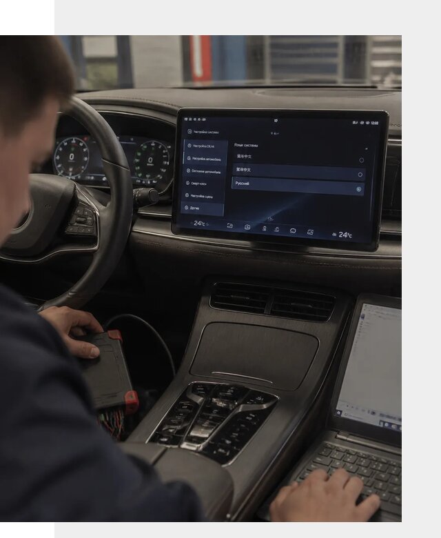 Русификация автомобиля BYD HAN для эксплуатации в Липецке